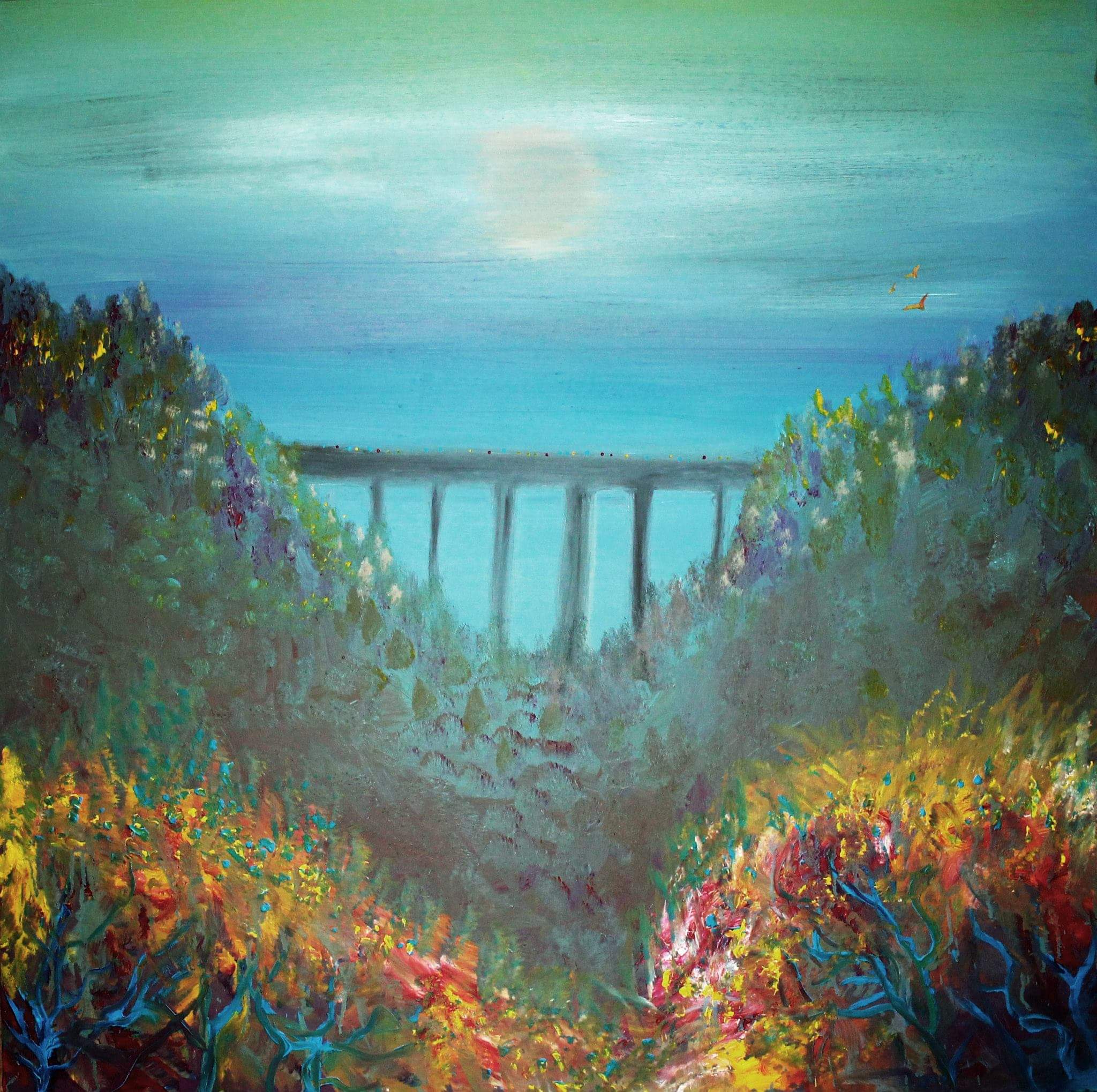 Ponte — Acrylic on canvas, 2012. Eugenio Dallari
