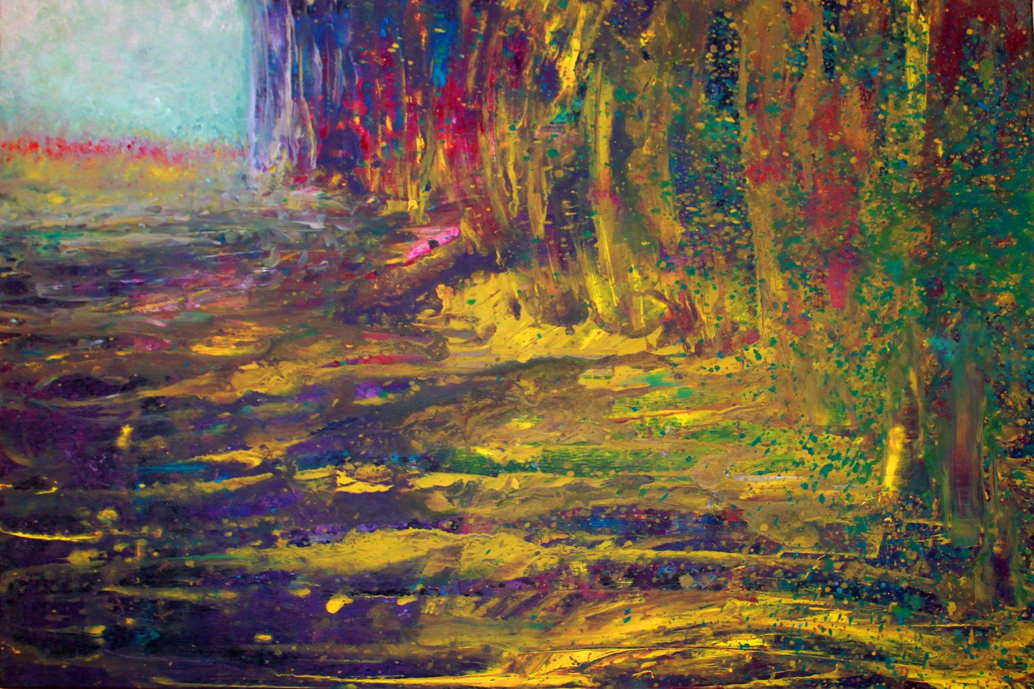 Cascata — Acrylic on canvas, 2015. Eugenio Dallari