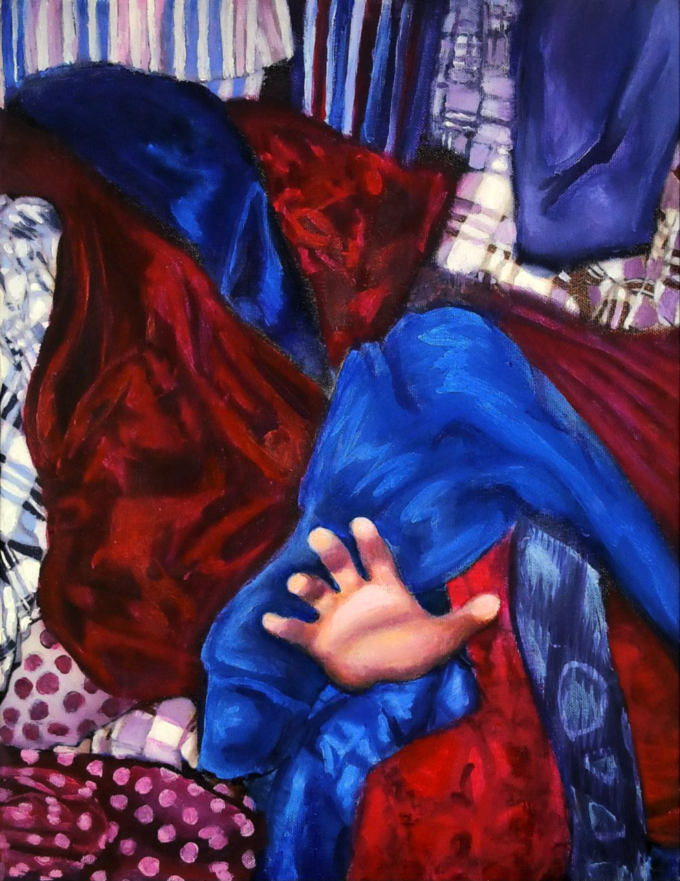 SOS!  — Acrylic and gouache on canvas, 2026. Eugenio Dallari
