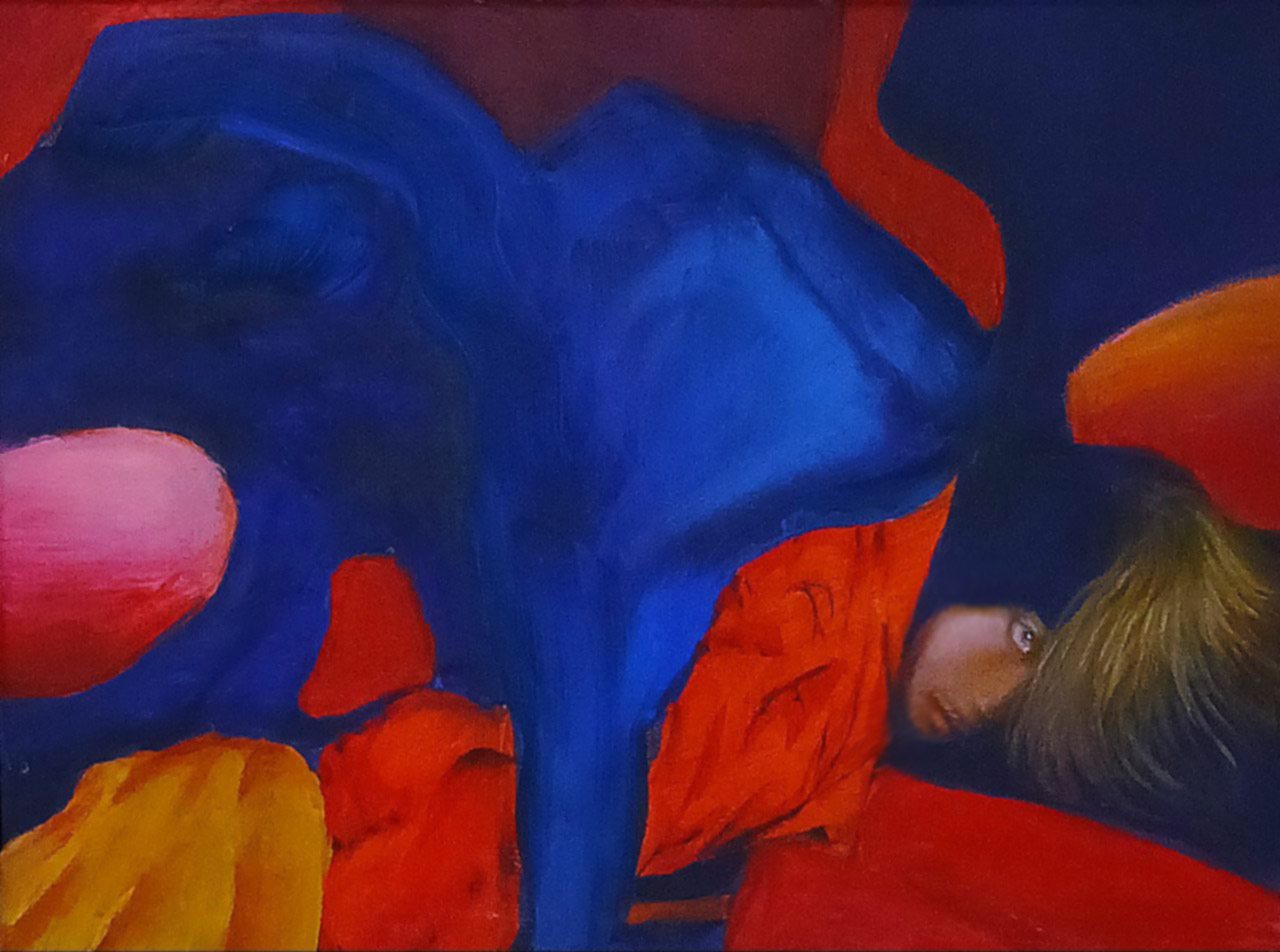 Persone  — Acrylic and gouache on canvas, 2025. Eugenio Dallari